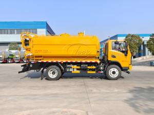 รถบรรทุกสูญญากาศแรงดันสูง SHACMAN G1 ขนาด 4x2 ระยะฐานล้อ 3800 มม. ความจุรวม 12 ลูกบาศก์เมตร ฟังก์ชั่นคู่สำหรับทำความสะอาดท่อ - Product Image 3