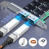 Tarjeta de Red Ethernet GLOTRENDS ST7437 de 2 Puertos y 100 Gb QSFP56, Controlador Mellanox ConnectX-6 Dx, Interfaz Interna PCIe 4.0 X16