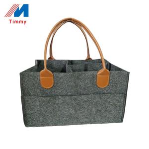 Bolsa de asas de almacenamiento de pañales grande directa de fábrica, <span class=keywords><strong>mochila</strong></span> duradera de poliéster de fieltro de lana suave y duradera, <span class=keywords><strong>cambiador</strong></span> de pañales para bebés - Product Image 4
