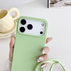 Custodia Morbida in Silicone Anti-Graffio con Cordino, Bumper in TPU Antiurto, <span class=keywords><strong>Cover</strong></span> Colore Caramella per <span class=keywords><strong>iPhone</strong></span> 17 16 15 14 13 12 <span class=keywords><strong>11</strong></span> - Product Image 3