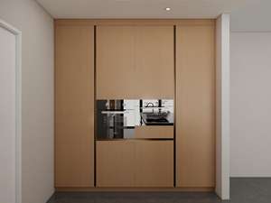 Muebles de Cocina Modernos en Kit con Madera Maciza y Tablero de Melamina Impermeable con Aspecto de Granito Artificial - Product Image 3