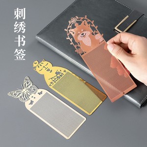 Marcapáginas de <span class=keywords><strong>punto</strong></span> de <span class=keywords><strong>cruz</strong></span> para manualidades, bordado de mariposa, búho, plateado y dorado, manualidades, Kit de <span class=keywords><strong>punto</strong></span> de <span class=keywords><strong>cruz</strong></span> - Product Image 3