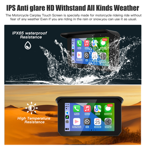 Không dây Carplay xe máy Android Auto GPS navigation màn hình với 5 inch hiển thị cảm ứng không thấm nước IPX7 Dashcam Moto máy ảnh - Product Image 5