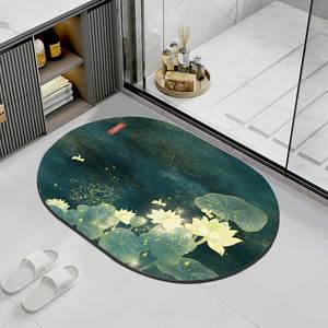 <span class=keywords><strong>Tapis</strong></span> de salle de bain en terre de diatomée de style moderne, <span class=keywords><strong>absorbant</strong></span> et antidérapant, pour l'<span class=keywords><strong>entrée</strong></span> de la douche - Product Image 1
