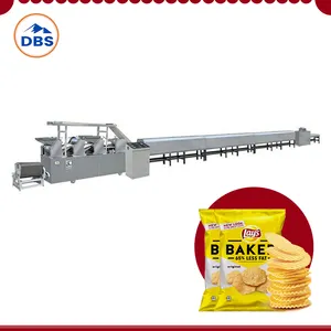 Venda de fábrica de pó de batata não-frita automática completa fabricante máquina/linha de produção de batatas fritas assadas