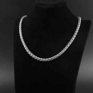 Cadena de Oro al por Mayor de Fábrica, Cadena de Trigo Quirúrgica de Oro Rosa Sólido de 18K, Collares de Acero Inoxidable, Directo de Fábrica OEM/ODM - Product Image 5