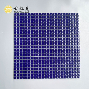 Precio de fábrica diseño moderno <span class=keywords><strong>Mini</strong></span> cuadrado azul oscuro mosaico de cerámica para pared piso Backsplash cocina baño <span class=keywords><strong>piscina</strong></span> - Product Image 1