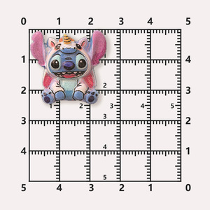 HP0144 colorido Stitch dibujos animados Anime resina encantos niños DIY joyería suministros artesanía accesorios niños dulces hallazgos - Product Image 3
