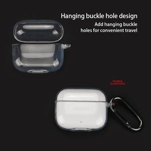 Funda de TPU de Silicona Transparente para Oppo Enco <span class=keywords><strong>Buds</strong></span> <span class=keywords><strong>3</strong></span> Pro, Compatible con <span class=keywords><strong>Airpods</strong></span> Pro, Funda para Auriculares Inalámbricos - Product Image 2