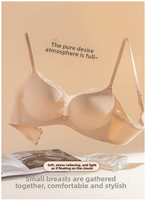 Soutien-gorge push-up sexy en dentelle, style Pure Desire, sans armatures, effet rassembleur, anti-affaissement, soutien supérieur, lingerie, vente en gros d'usine