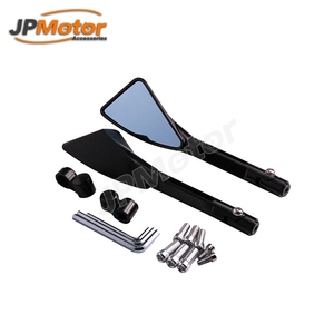 New JPMotor Popular CNC Aluminum Plastic Motorcycle Rearview Handlebar <strong>Mirror</strong> 22mm M8/M10 Adapter <strong>Triangle</strong> Racing Flow Street - Product Image 5