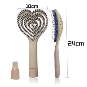 Nouvelle brosse à <span class=keywords><strong>cheveux</strong></span> creuse ovale en nylon pour hommes femmes enfants avec de longs <span class=keywords><strong>cheveux</strong></span> courts bouclés droits et lisses séchage plus rapide - Product Image 2