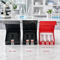 Scatola Rigida per Fiale con Chiusura Magnetica in Cartone Riciclato, Laminazione Opaca, Inserto in Spugna EVA, Confezione per Crema Viso