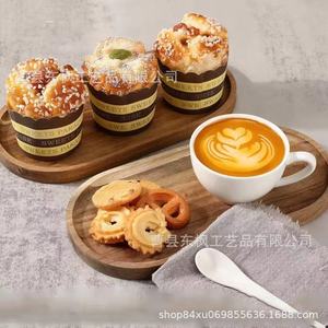 Oval Wooden Fruit Plate Acacia Wood Solid Wood Serving <b>Tray</b> For Snacks And <b>Tea</b> - Product Image 2