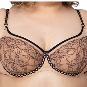 Reggiseno a <span class=keywords><strong>balconcino</strong></span> morbido e morbido da <span class=keywords><strong>donna</strong></span> con ferretto ricamato in pizzo morbido e traspirante personalizzato con ferretto - Product Image 5