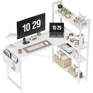 47 pouces en forme de L ordinateur <span class=keywords><strong>bureau</strong></span> de jeu en bois matière plastique étagère de rangement pour <span class=keywords><strong>bureau</strong></span> à domicile salon coin <span class=keywords><strong>bureau</strong></span> Design - Product Image 1