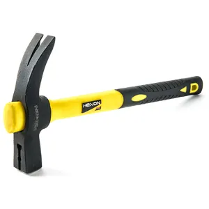 Fiberglass handle spanish style magnetic nail nailing multi tool claw hammer