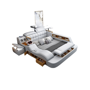 <span class=keywords><strong>Letto</strong></span> <span class=keywords><strong>Matrimoniale</strong></span> per Camera da <span class=keywords><strong>Letto</strong></span> Principale <span class=keywords><strong>Elegante</strong></span> e di Lusso, Tatami Smart Multifunzione, <span class=keywords><strong>Letto</strong></span> <span class=keywords><strong>Matrimoniale</strong></span> Moderno e Minimalista in Vera Pelle - Product Image 2