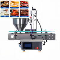 Ligne de production complète pour petites entreprises, machine de remplissage automatique de haute précision pour liquides et pâtes, jus