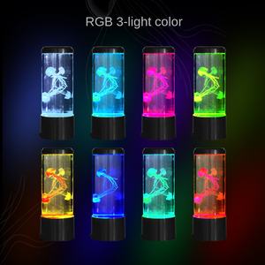 Lampe LED Méduse à Succès Transfrontalier, Lampe d'Ambiance USB Blanc Chaud, Décoration de Bureau, Petite Lampe au Design Européen Simple - Product Image 4