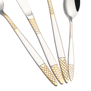 Couverts en plaqué or 24k impériaux de luxe haut de gamme couverts en plaqué or couverts en plaqué or <span class=keywords><strong>à</strong></span> <span class=keywords><strong>vendre</strong></span> - Product Image 4