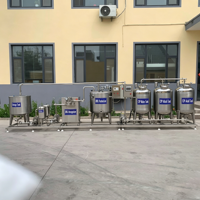 Ligne de production complète de lait pasteurisé |   Équipement de traitement du lait à petite échelle pour la fabrication de yaourt, de lait et de fromage
