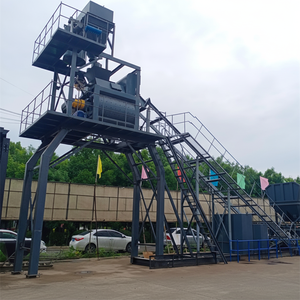 Mezcladora de Concreto Móvil Portátil Mini de 50m3/h, 30m3, 60m3, Mezcladora de Concreto Seco y Húmedo PLD con Motor, Precio en China - Product Image 1