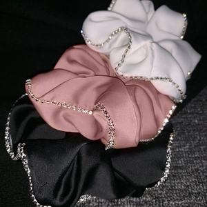 Chouchous de luxe en strass brillants et diamants, chouchous élastiques pour cheveux, porte-queue de cheval, chouchous en soie - Product Image 1