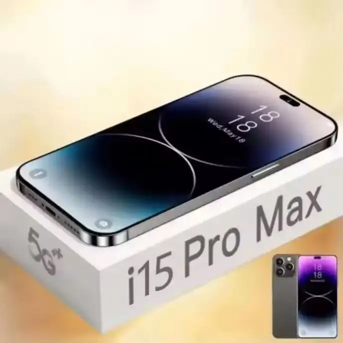 2024 nuovo telefono originale i15 a buon mercato 15 pro max 6.7 pollici schermo cellulare Clone IOS hanno logo 4g 5g i15 15 Pro Max Smart phone