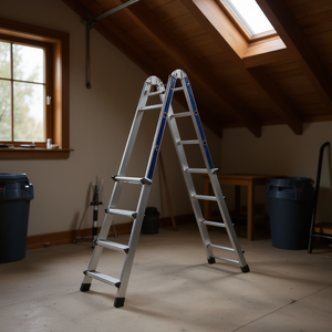 Universal En 131 Multipurpose <b>Telescopic</b> <b>Ladder</b> Aluminum Extendable For Home And Industrial Use - Product Image 3