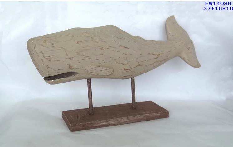 定制木雕鲸鱼装饰