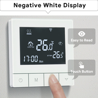 Calefacción por suelo radiante de agua, control de termostato de habitación WiFi, actuadores térmicos electrónicos y válvulas motorizadas para calefacción hidráulica