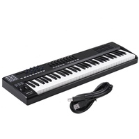 WORLDE PANDA61 Portable 61-Key USB MIDI Keyboard Controller 8 RGB Colorful Backlit Pads with USB Cable