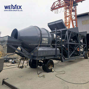 YHZM750 Planta de dosificación de hormigón móvil Mezclador de tambor Tipo de tambor Planta de mezcla móvil - Product Image 1