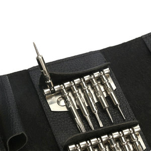 Set di cacciaviti 25 In 1 con guaina In pelle fai da te manuale operazione smontare meccanico telefono cellulare riparazione Multi-funzione - Product Image 3
