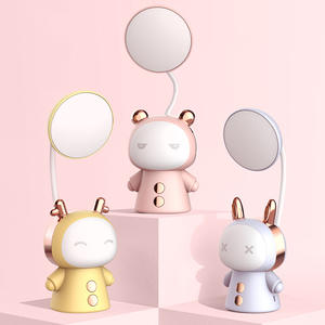 Bunte LED Creative Cartoon wiederauf ladbare Augenschutz Tisch lampe LED Lese-und Lern lampe Kleines Schlafzimmer Nachtlicht - Product Image 1