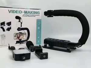 AY-49U hình chữ U di động đứng máy ảnh kỹ thuật số Chân máy tính để bàn ngoài trời sống Selfie ánh sáng mic khung video ay49u làm video k - Product Image 4