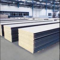 Panneaux muraux isolants pour chambre froide en polyuréthane/EPS/PU/PIR/PUR/laine de roche ignifuges, directement de l'usine