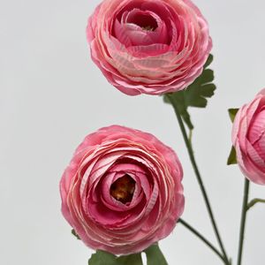 Artificial Lotus <b>Flower</b> 3-Headed <b>Silk</b> High Simulation Wedding Home Decor - Product Image 3