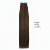 Aggiungi Lunghezza e Volume a Tutti i Tipi di Capelli, Facile Applicazione, Nastro Adesivo Morbido per la Pelle, Estensioni di Capelli Umani Vergini con Nastro Adesivo.