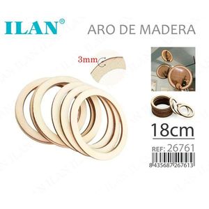 Anello in Legno Ilan 18cm 3mm per Forniture Artigianali - Product Image 1