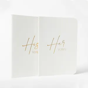 Benutzer definierte Druck hochzeit Seine und Ihre Gelübde Buch Gast Blank Buch Hochzeit Braut Planer Für Hochzeit