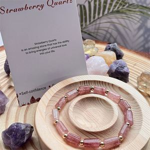 Natural Stone <b>Bracelet</b> Colorful Glass Beaded Confidence Booster Strategic Recommended Third Party Inspection - Product Image 1