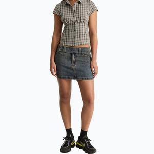 Mini-jupe en jean pour femme, sexy, taille basse, extensible, en coton, coupe slim, décontractée, style streetwear coréen, jupe-culotte courte d'été - Product Image 2