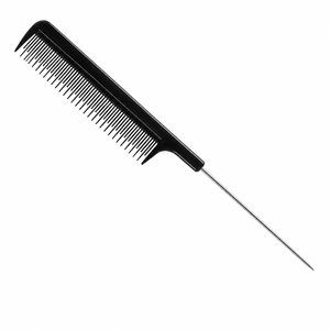 Pettine professionale in nylon con perno in metallo e denti speciali 21,5 cm - Product Image 2