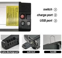 Batterie de vélo électrique 18650 Cell 36v 10S3P Lithium, batterie pliable pour vélo électrique pour les trajets urbains