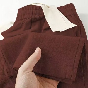 <span class=keywords><strong>Pantalon</strong></span> <span class=keywords><strong>large</strong></span> uni WY609007 pour <span class=keywords><strong>femme</strong></span>, taille haute, coupe ample, imprimé numérique, respirant, décontracté, idéal pour l'été - Product Image 3