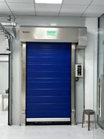 Porte roulante à grande vitesse isolée en PVC pour chambre froide, étanche, coupe-vent, certifiée CE ISO