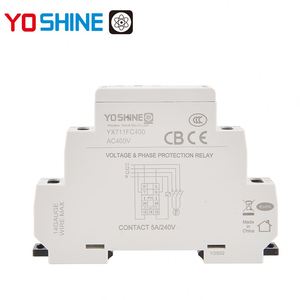 Relé de protección de voltaje trifásico Yoshine L/L SPDT 3P4W - Product Image 6