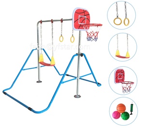 Juguetes plegables para niños, barra Horizontal con anillos, columpio y baloncesto - Product Image 2